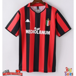 AC Milan 1988-1989 Retro Home Shirt Men Short Sleeve