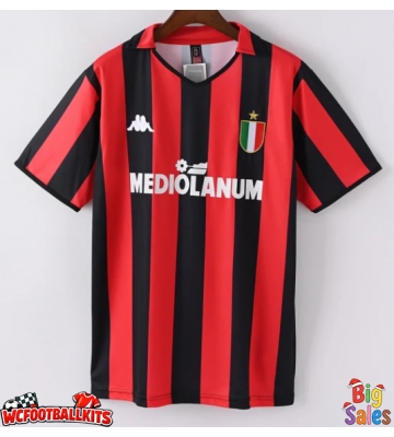 AC Milan 1988-1989 Retro Home Shirt Men Short Sleeve