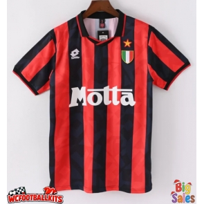 AC Milan 1993-1994 Retro Home Shirt Men Short Sleeve