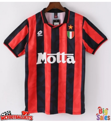 AC Milan 1993-1994 Retro Home Shirt Men Short Sleeve