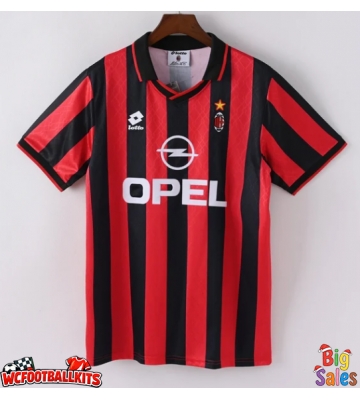 AC Milan 1995-1996 Retro Home Shirt Men Short Sleeve