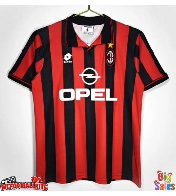 AC Milan 1996-1997 Retro Home Shirt Men Short Sleeve