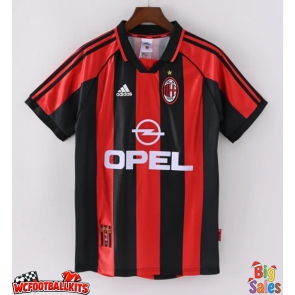 AC Milan 1998-1999 Retro Home Shirt Men Short Sleeve