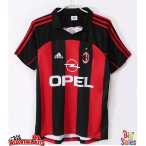 AC Milan 2000-2002 Retro Home Shirt Men Short Sleeve