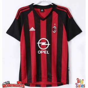AC Milan 2002-2003 Retro Home Shirt Men Short Sleeve