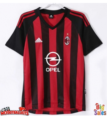 AC Milan 2002-2003 Retro Home Shirt Men Short Sleeve