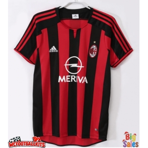 AC Milan 2003-2004 Retro Home Shirt Men Short Sleeve