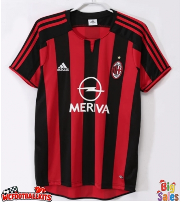 AC Milan 2003-2004 Retro Home Shirt Men Short Sleeve