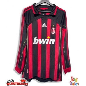 AC Milan 2006-2007 Retro Home Shirt Men Long Sleeve