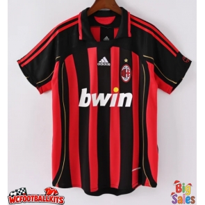 AC Milan 2006-2007 Retro Home Shirt Men Short Sleeve