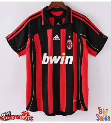 AC Milan 2006-2007 Retro Home Shirt Men Short Sleeve