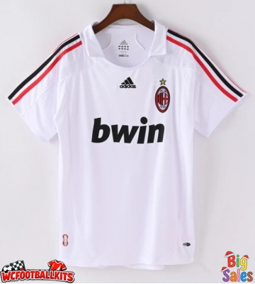AC Milan 2007-2008 Retro Away Shirt Men Short Sleeve