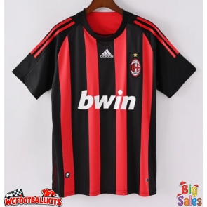 AC Milan 2008-2009 Retro Home Shirt Men Short Sleeve