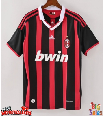 AC Milan 2009-2010 Retro Home Shirt Men Short Sleeve
