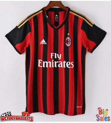 AC Milan 2013-2014 Retro Home Shirt Men Short Sleeve