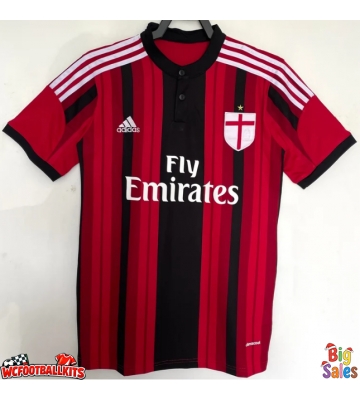 AC Milan 2014-2015 Retro Home Shirt Men Short Sleeve