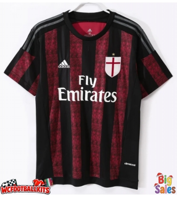 AC Milan 2015-2016 Retro Home Shirt Men Short Sleeve