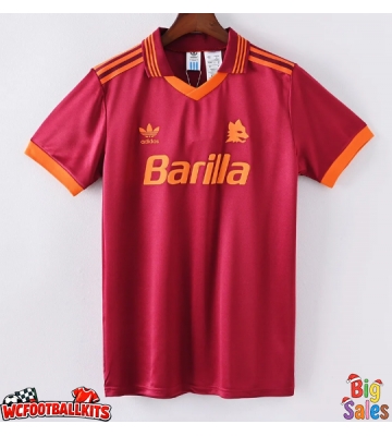 AS Roma 1992-1994 Retro Home Shirt Men Short Sleeve