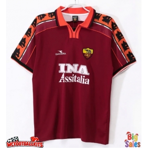 AS Roma 1998-1999 Retro Home Shirt Men Short Sleeve