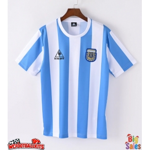 Argentina 1986 Retro Home Shirt Men Short Sleeve
