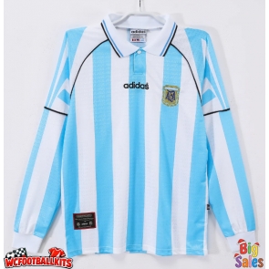 Argentina 1996-1997 Retro Home Shirt Men Short Sleeve