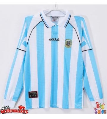 Argentina 1996-1997 Retro Home Shirt Men Short Sleeve