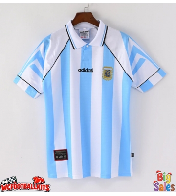 Argentina 1997 Retro Home Shirt Men Short Sleeve