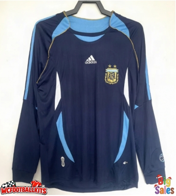 Argentina 2006 Retro Away Shirt Men Long Sleeve