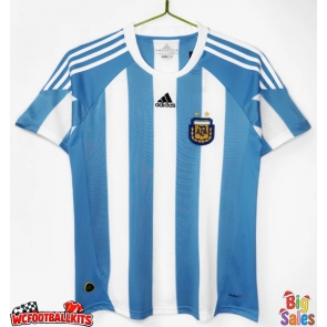 Argentina 2010 Retro Home Shirt Men Short Sleeve