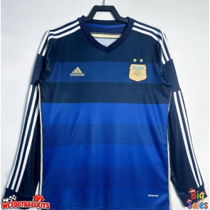 Argentina 2014 Retro Away Shirt Men Long Sleeve