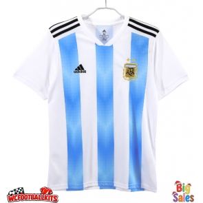 Argentina 2018 Retro Home Shirt Men Short Sleeve