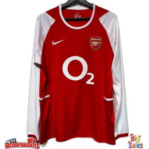 Arsenal 2002-2004 Retro Home Shirt Men Long Sleeve