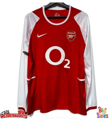 Arsenal 2002-2004 Retro Home Shirt Men Long Sleeve