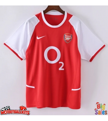 Arsenal 2002-2004 Retro Home Shirt Men Short Sleeve