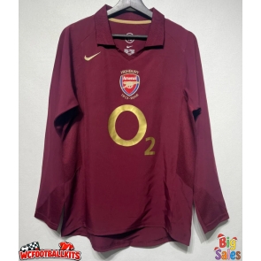 Arsenal 2005-2006 Retro Home Shirt Men Long Sleeve