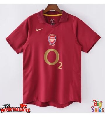 Arsenal 2005-2006 Retro Home Shirt Men Short Sleeve