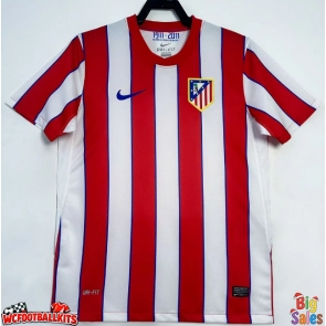 Atletico Madrid 2011-2012 Retro Home Shirt Men Short Sleeve