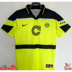 BVB Dortmund 1996-1997 Retro Home Shirt Men Short Sleeve