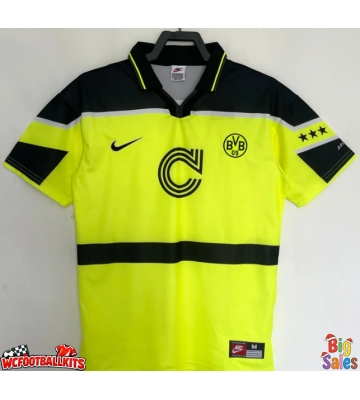 BVB Dortmund 1996-1997 Retro Home Shirt Men Short Sleeve