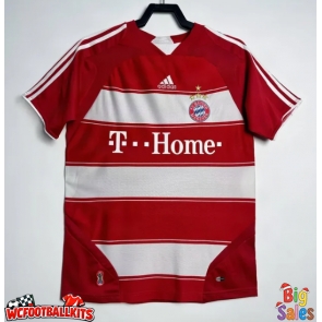 Bayern Munich 2007-2008 Retro Home Shirt Men Short Sleeve