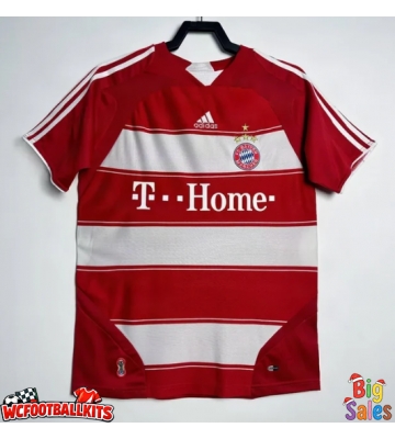 Bayern Munich 2007-2008 Retro Home Shirt Men Short Sleeve