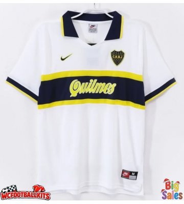 Boca Juniors 1996-1997 Retro Away Shirt Men Short Sleeve
