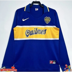Boca Juniors 1996-1997 Retro Home Shirt Men Long Sleeve