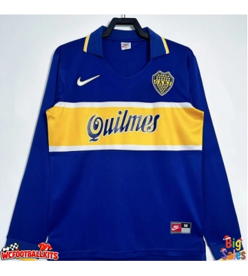 Boca Juniors 1996-1997 Retro Home Shirt Men Long Sleeve
