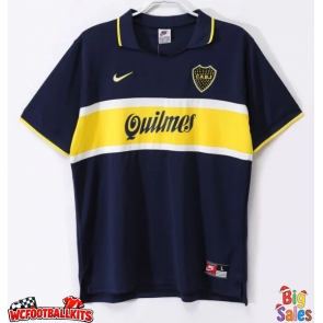 Boca Juniors 1996-1997 Retro Home Shirt Men Short Sleeve