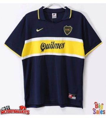 Boca Juniors 1996-1997 Retro Home Shirt Men Short Sleeve
