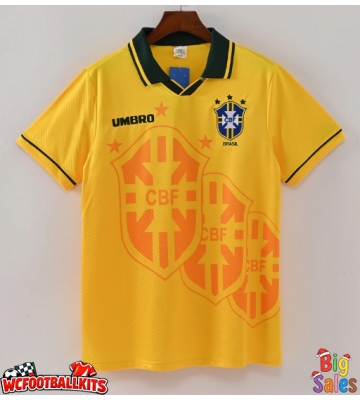 Brazil 1994 Retro Home Shirt Men Short Sleeve