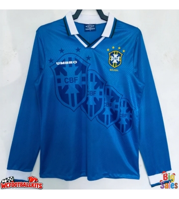 Brazil 1996 Retro Away Shirt Men Long Sleeve