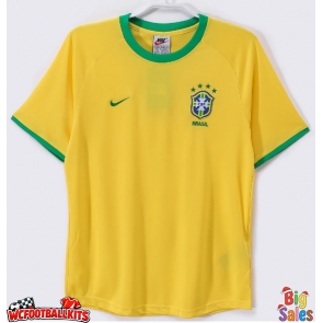 Brazil 2000 Retro Home Shirt Men Short Sleeve