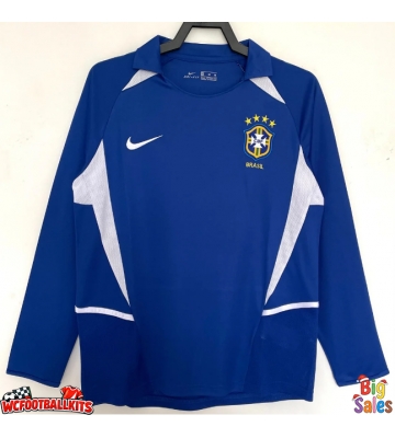 Brazil 2002 Retro Away Shirt Men Long Sleeve